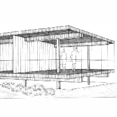 House on stilts, Zurich 1968